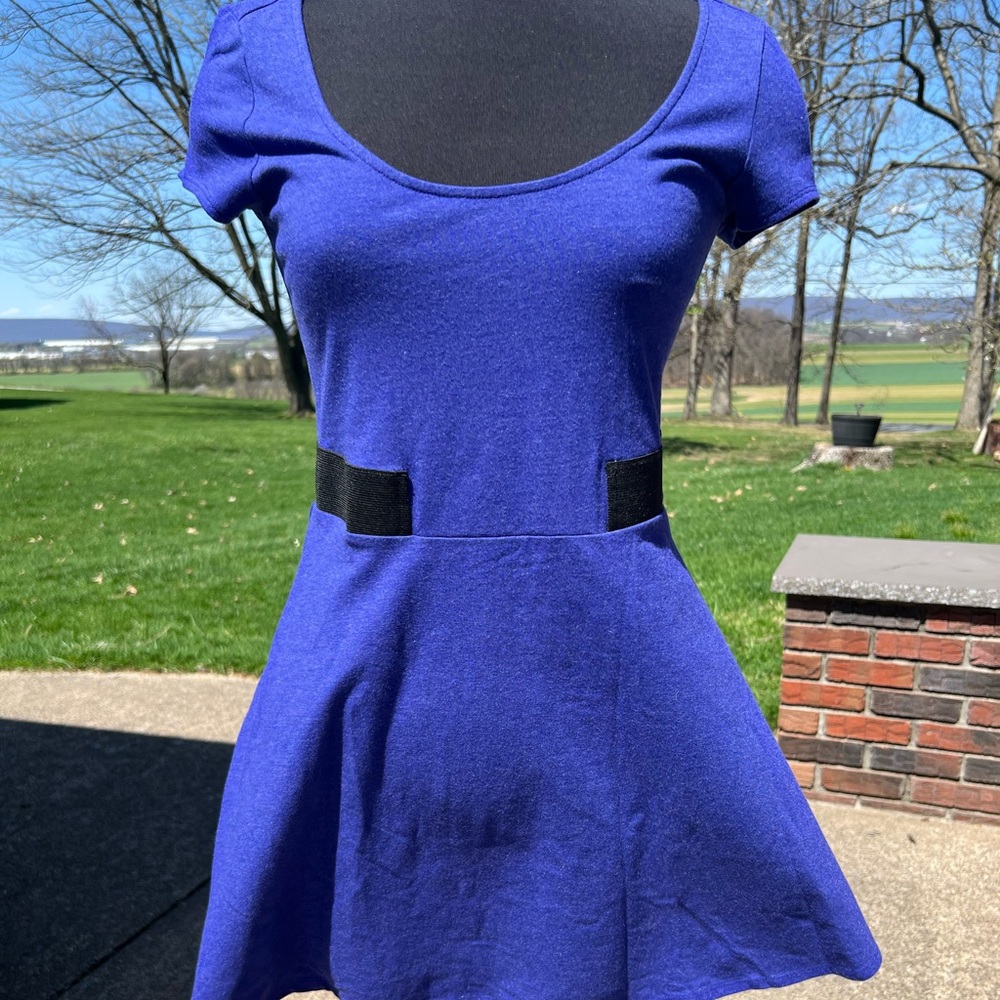 Heathered Purple Skater Dress